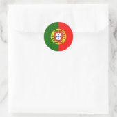 Vlag van Portugal Ronde Sticker (Tas)