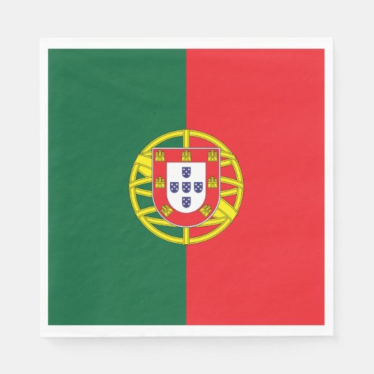 Vlag van Portugal Servet (Voorkant)