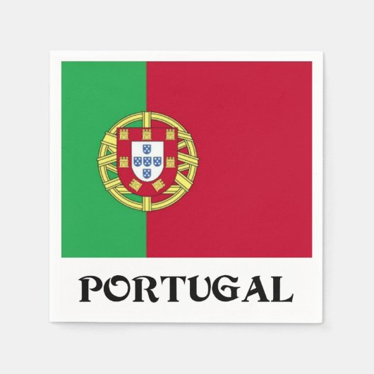 Vlag van Portugal Servet (Voorkant)