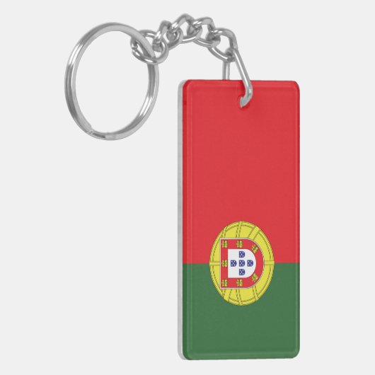 Vlag van Portugal Sleutelhanger (Voorkant Links)