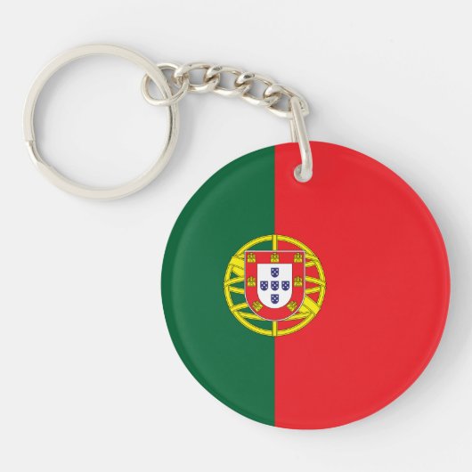 Vlag van Portugal Sleutelhanger (Voorkant)