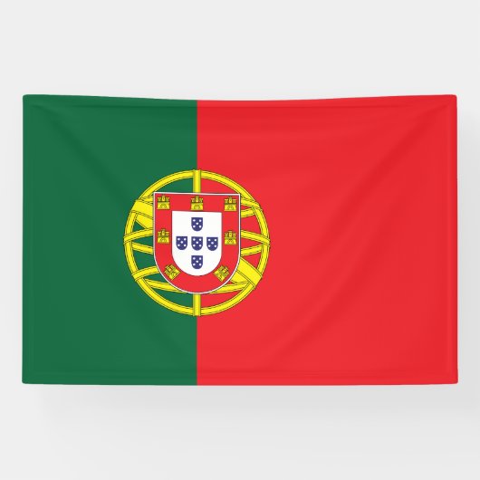 Vlag van Portugal Spandoek (Horizontaal)