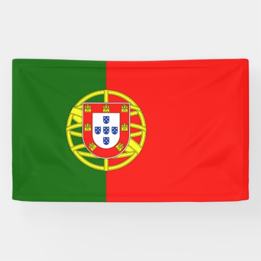 Vlag van Portugal Spandoek (Horizontaal)