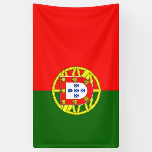Vlag van Portugal Spandoek (Verticaal)