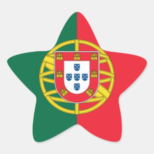 Vlag van Portugal Ster Sticker