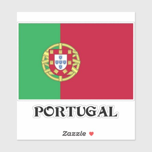 Vlag van Portugal Sticker (Vel)