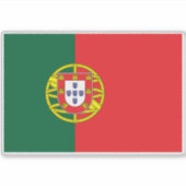 Vlag van Portugal Sticker (Voorkant)