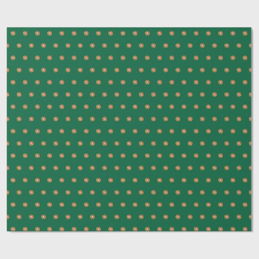 Vlag van Portugal stippelpatroon Cadeaupapier (Vlak)