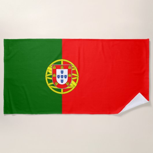 Vlag van Portugal Strandlaken (Voorkant)