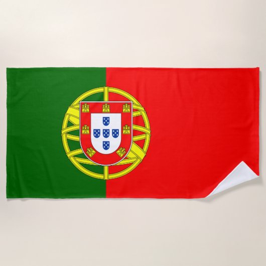 Vlag van Portugal Strandlaken (Voorkant)