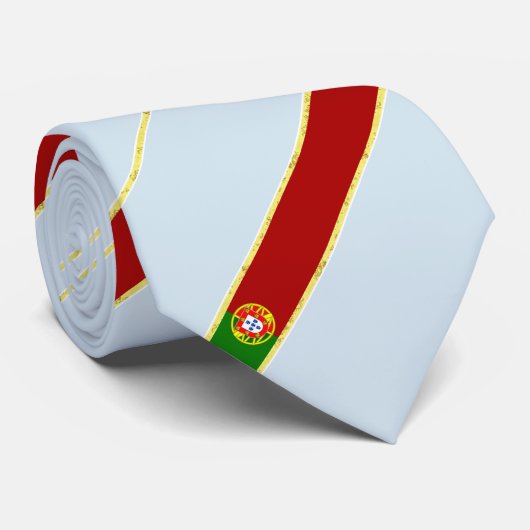 vlag van Portugal Stropdas (Opgerold)