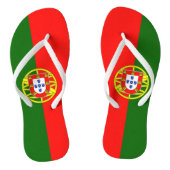 Vlag van Portugal Teenslippers (Voetbed)