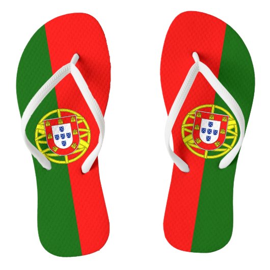 Vlag van Portugal Teenslippers (Voetbed)