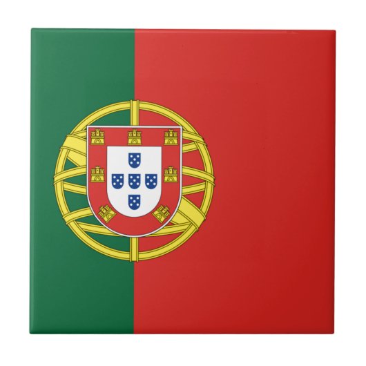 Vlag van Portugal Tegeltje (Voorkant)