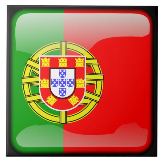 Vlag van Portugal Tegeltje (Voorkant)