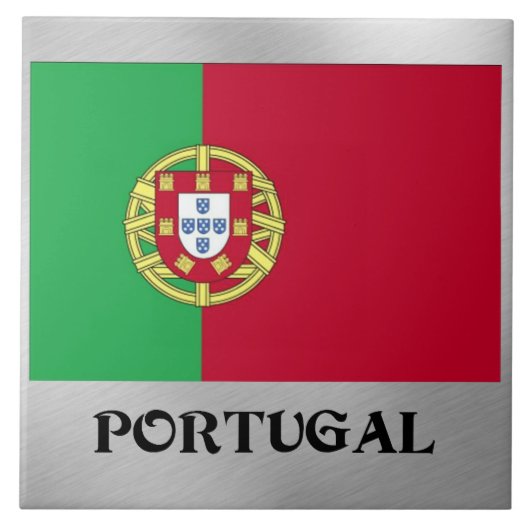 Vlag van Portugal Tegeltje (Voorkant)