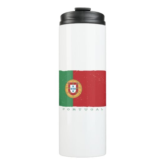 Vlag van Portugal Thermosbeker (Voorkant)