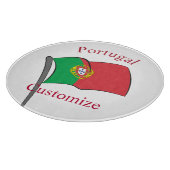 Vlag van Portugal Thunder_Cove Snijplank (Hoek)
