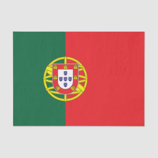 Vlag van Portugal Tissuepapier (Voorkant)