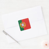 Vlag van Portugal Vierkante Sticker (Envelop)