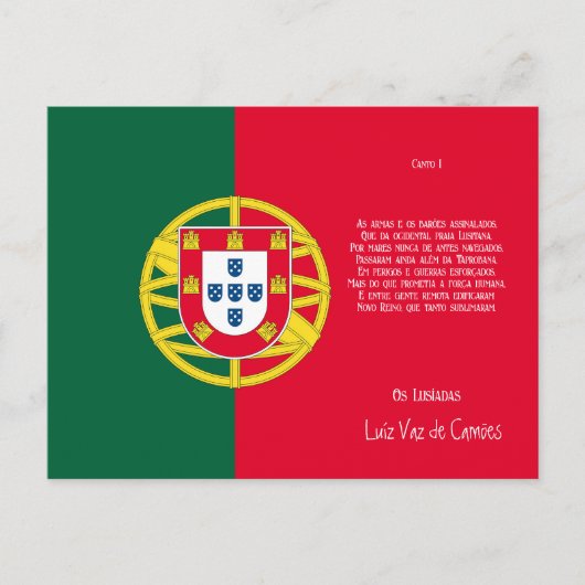 Vlag van Portugal voor de feestdag in Portugal Briefkaart (Voorkant)
