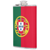 Vlag van Portugal voor de feestdag in Portugal Heupfles (Links)