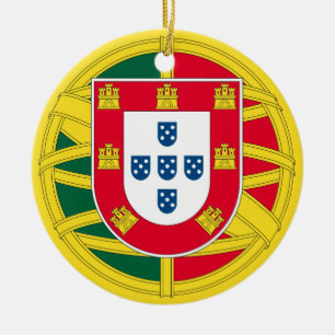 Vlag van Portugal voor de feestdag in Portugal Keramisch Ornament