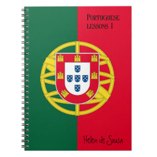 Vlag van Portugal voor de feestdag in Portugal Notitieboek