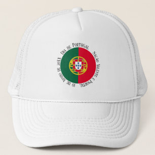 Vlag van Portugal voor de feestdag in Portugal Trucker Pet