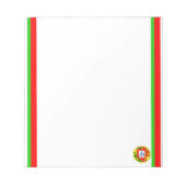 vlag van Portugese strepen Notitieblok (Voorkant)