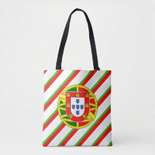 vlag van Portugese strepen Tote Bag