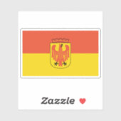 Vlag van Potsdam, Duitsland Sticker (Vel)