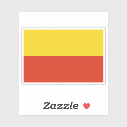 Vlag van Praag, Tsjechië Sticker (Vel)