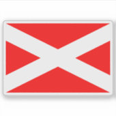 Vlag van Prachatice, Tsjechië Sticker (Voorkant)