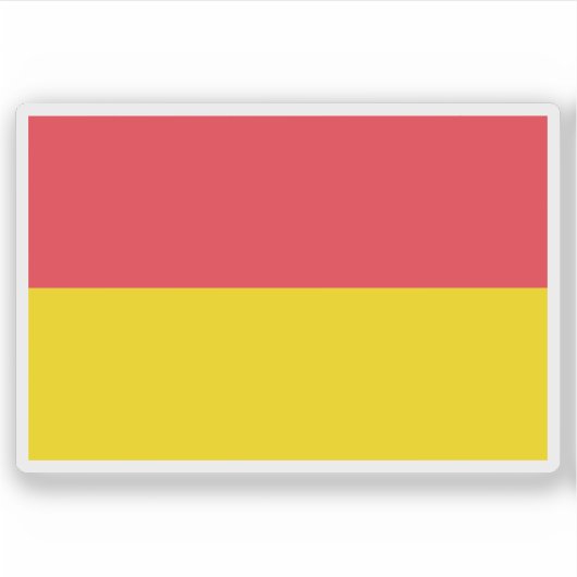 Vlag van Pretoria, de Republiek Zuid-Afrika Sticker (Voorkant)