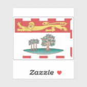 Vlag van Prince Edward Island Sticker (Vel)