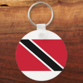 Vlag van producten van Trinidad en Tobago Sleutelhanger (Voorkant)