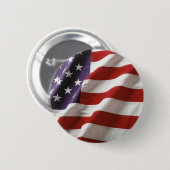 Vlag van Proud en Patriotic USA Ronde Button 5,7 Cm (Voorkant /achterkant)