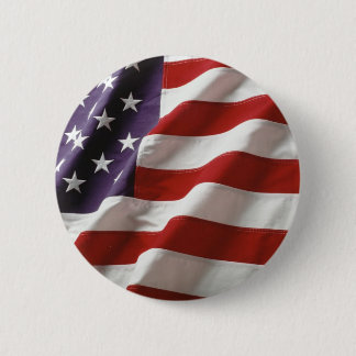 Vlag van Proud en Patriotic USA Ronde Button 5,7 Cm