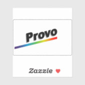 Vlag van Provo, Utah (1989-2015) Sticker (Vel)