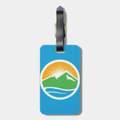 Vlag van Provo, Utah Bagagelabel (Achterkant verticaal)