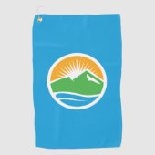 Vlag van Provo, Utah Golfhanddoek (Voorkant)