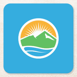 Vlag van Provo, Utah Kartonnen Onderzetters