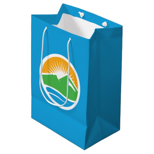 Vlag van Provo, Utah Medium Cadeauzakje (Voorkant Gekanteld)