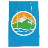 Vlag van Provo, Utah Medium Cadeauzakje (Achterkant)