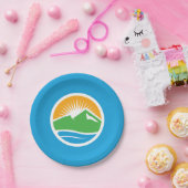 Vlag van Provo, Utah Papieren Bordje (Feest)