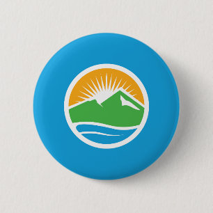 Vlag van Provo (Utah) Ronde Button 5,7 Cm