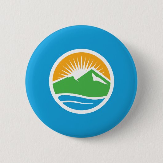 Vlag van Provo (Utah) Ronde Button 5,7 Cm (Voorkant)