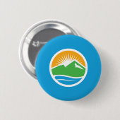 Vlag van Provo (Utah) Ronde Button 5,7 Cm (Voorkant /achterkant)