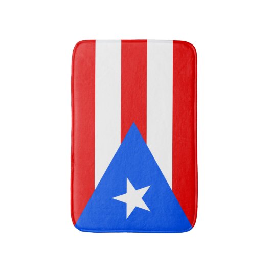 vlag van Puerto Rican Badmat (Voorkant Verticaal)